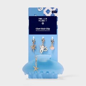 Roller Rabbit x Target Light Blue Claw Hair Clip with Charms